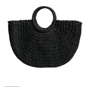 K. Carroll Sandy Straw Tote Bag w/adjustable 42” crossbody strap. NWT